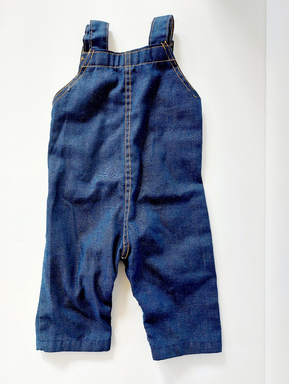 Vintage Denim Overalls with Patches Health-Tex 12m Autumn‎ Scarecrow Farm - Picture 2 of 7